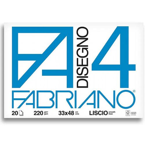FABRIANO F4 BLOCCO 33X48 LISCIO 200GR 20FG 5200797